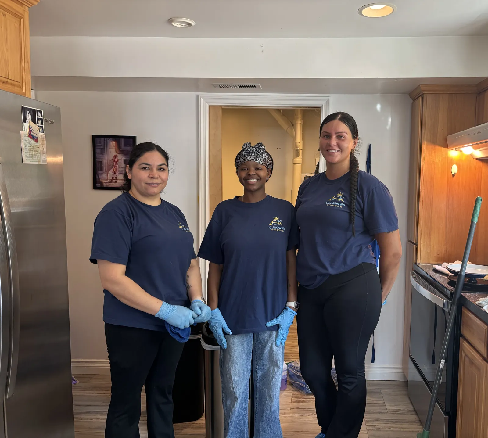 The Cleaners Kingdom cleaning team on the job at a client's home in the Greater Seattle Area.